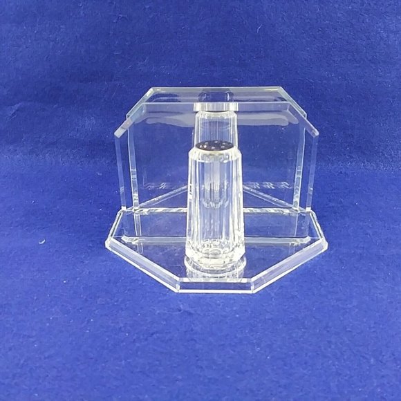 Napkin Salt Pepper Holder Caddy Clear Acrylic 3 Piece Set Vintage Decor - Picture 2 of 10